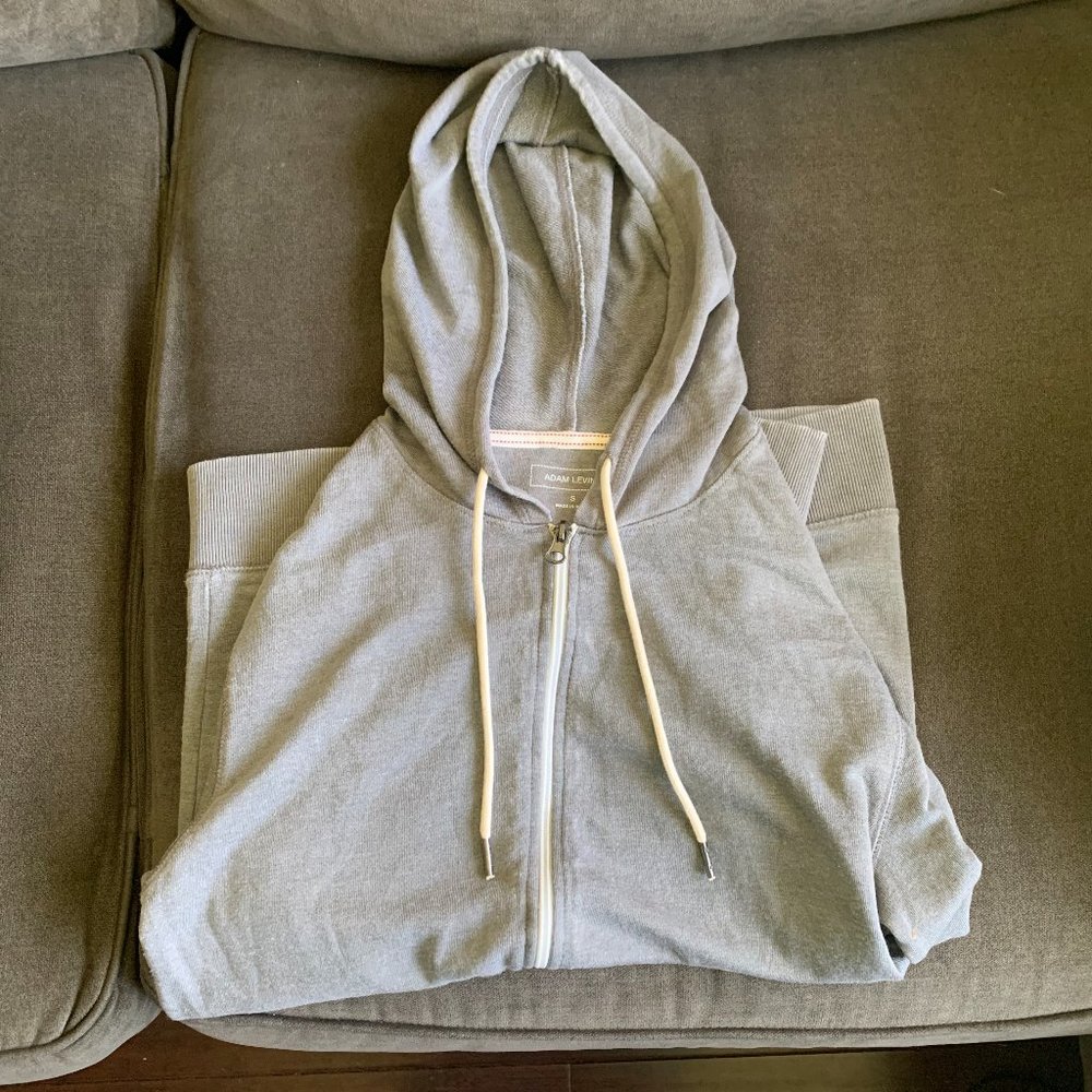 Adam Levine Zip-Up Hoodie NWT Grey Men's Size S